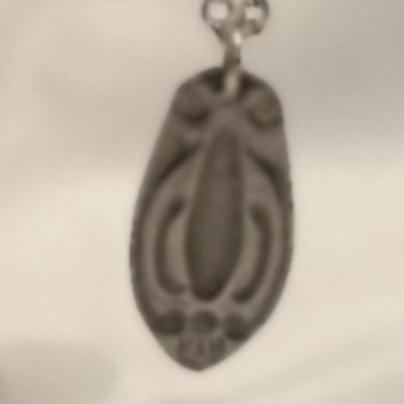 Unique Handcrafted/Handmade Spoon/Silverware Pendant with Necklace - Picture 2 of 3